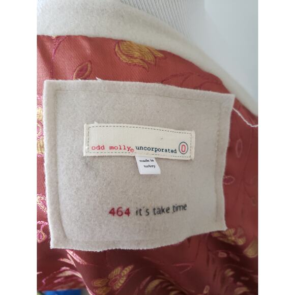 Odd Molly Colonial Military Embroidered Applique Coat Wool Ruffle Women XS - Picture 12 of 13